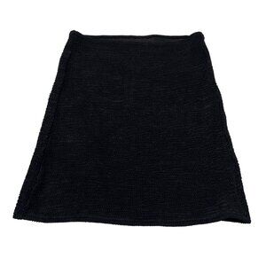 MONDAY Swimwear Cayman Skirt in Black Crinkle